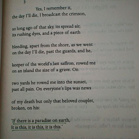 this isn’t a book to rush through, to truly grasp its depth, you need to revisit these poems several times. it’s a collection about Kashmir by Agha Shahid Ali, i’m still absorbing, and each word continues to cause a whirlwind of emotions. also i’m close to completing ‘A Woman’s Story’ by Annie Ernaux, and there’s so much i want to express about it, but I’m running out of words, will post a detailed review soon. exam time has me homebound, allowing me to indulge in books and force-feed myse... Agha Shahid Ali, Annie Ernaux, Exam Time, A Book, Good Books, Rush, Force, Poetry, Running