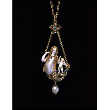 Necklace | Wièse, Louis | V Search the Collections, France 1890 Engraved Ornaments, Mermaid Pendant, Historical Jewellery, Mermaid Jewelry, Vintage Mermaid, Mermaid Necklace, Art Nouveau Jewelry, Ancient Jewelry, Victorian Jewelry