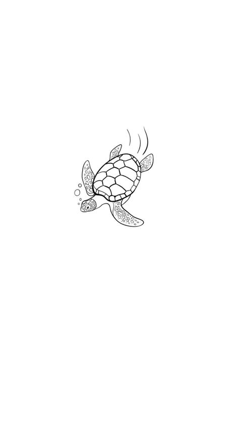 Minimalist sea turtle wallpaper Sea Tattoos Minimalist, Micro Turtle Tattoo, Tattoo Ideas Sea Animals, Sea Turtle Tattoo Outline, Swimming Turtle Tattoo, Sea Turtle Line Tattoo, Minimalistic Turtle Tattoo, Turtle Tatoos Small, Cute Sea Turtle Tattoo