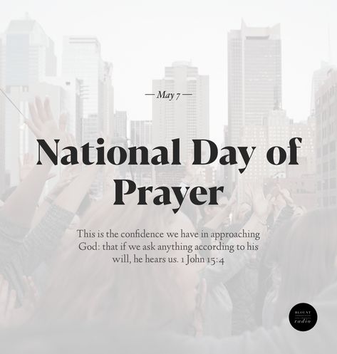 National Day of Prayer __ Thursday, May 7, 2020. National Day Of Prayer 2024, National Day Of Prayer, Christian Posters, Bible Facts, In God We Trust, National Day, May 7th, May 7, Garage