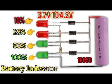 Battery Level Indicator Circuit, Electronics Projects For Beginners, Battery Charger Circuit, Electronic Circuit Design, Electronic Projects, Subwoofer Amplifier, Electronic Schematics, Electronic Circuit Projects, Happy New Year Images