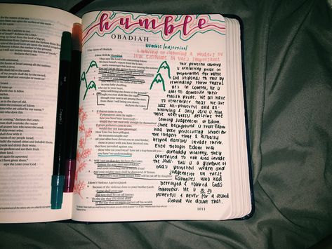 obadiah🌿💛 Obadiah Bible Study, Obadiah Bible Journaling, Old Testament Bible Journaling, Bible Wrecking, Old Testament Bible, Journal Notes, Bible Journal Notes, Study Scripture, The Old Testament