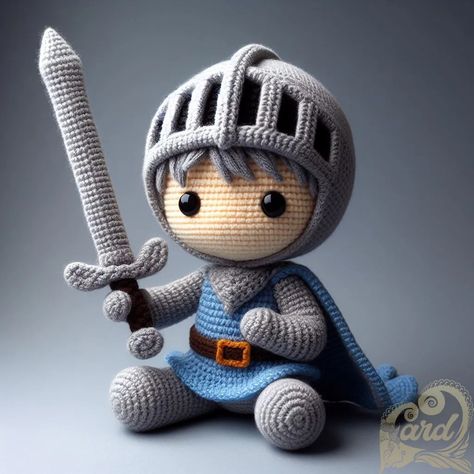 SNOWY KNIGHT MINI https://card9.com/ai/craft/Snowy-Knight-Mini Crochet Knight, March 4, Boy Baby, Learn To Crochet, Yarn Crafts, Baby Boy Shower, Free Crochet Pattern, Free Crochet, Crochet Pattern