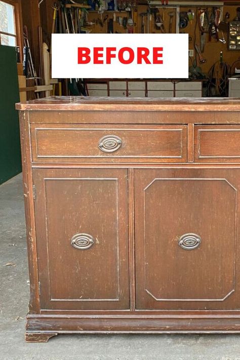 Buffet Flip, Vintage Buffet Makeover, Flea Market Flips, Diy Plate Rack, Make Chalk Paint, Buffet Makeover, Furniture Upcycle, Vintage Buffet, Store Furniture