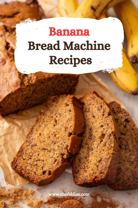 18+ Best Banana Bread Machine Recipes to Try Now! Banana Chocolate Chip Bread In Bread Maker, Bread Machine Banana Bread Recipe Easy, Banana Bread Maker Recipes, Banana Bread Machine Recipes Easy, Banana Bread Bread Maker, Bread Machine Banana Nut Bread, Banana Bread Recipe In Bread Machine, Banana Bread Recipe Bread Machine, Banana Bread Recipe For Bread Machine