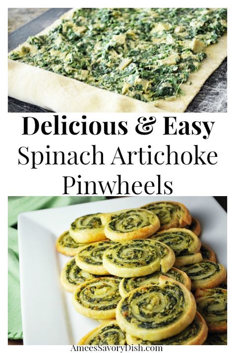 Spinach Artichoke Pinwheels, Artichoke Pinwheels, Roll Appetizers, Artichoke Appetizer, Marinated Artichokes, Pinwheel Appetizers, Pastry Appetizer, Bruschetta Ingredients, Top Chicken Recipes