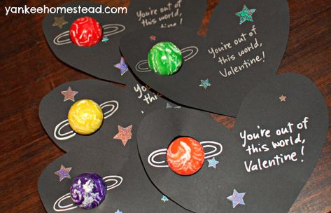 Space Themed Valentines, Outer Space Valentines, Space Valentines, Candy World, Candy Valentines, Homemade Valentines Day Cards, Valentine Day Boxes, Valentine Crafts For Kids, Homemade Valentines