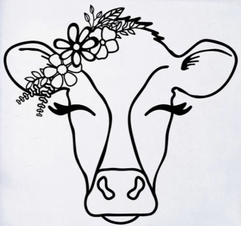 Cow Outline Drawings, Cow Applique, Hat Burning, Cow Tattoo, Nail String, Whimsy Art, Nail String Art, Easy Canvas Art, Vinyl Ideas