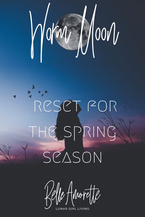 For moon lovers, the March Worm Moon is a time for renewal. It also is a great time for setting things into motion for the upcoming months. Learn more about the Worm Moon and how to tap into this energy + moon activities to help get things moving! Worm Moon Ritual, Worm Moon, Moon Activities, Lunar Witch, Moon Meaning, Moon Magick, Witch Tips, Moon Astrology, Moon Rituals