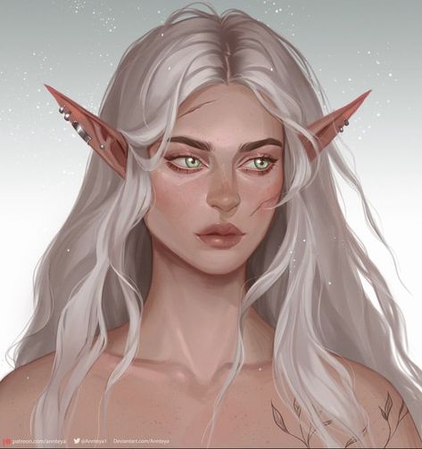 Elf Drawings, Dnd Elves, Elf Characters, Elves Fantasy, Female Elf, Elf Art, Roleplay Characters, Oc Drawings, Dungeons And Dragons Characters