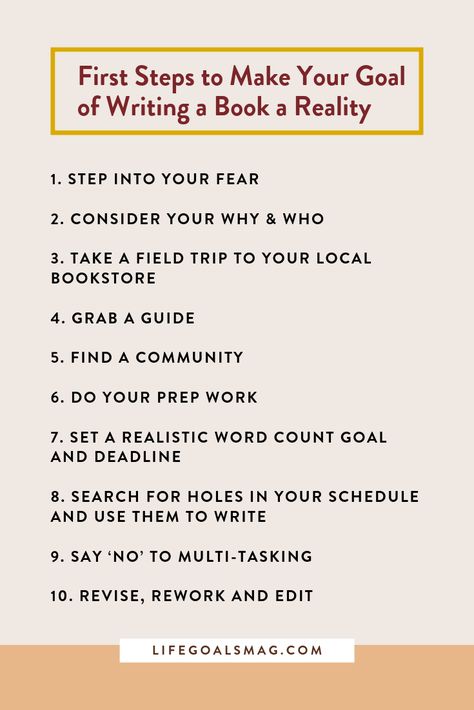 Check that bucket list off for writing your first book with this step by step list. It's a good guide for getting started. Click through for the full list. #bookwriting #writing #author Nanowrimo Bullet Journal, Writing Your First Book, Writing Club, Writing Inspiration Tips, Healthy Mix, Book Writing Inspiration, Travel Writing, 12 Steps, Book Writing Tips