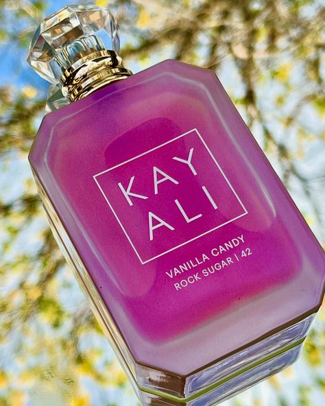 SWIPE through to see how beautiful @kayali Vanilla Candy Rock Sugar Eau De Parfum is! 💜 Ever since I purchased this parfum from Kayali, I have been using it everytime I venture out. I will include the notes below. In my opinion, if you like sweet, romantic perfumes this is the one for you. I have a collection of Kayali perfumes and I LOVE them all. It doesn’t give me a headache, and guess what?! My boyfriend LOVES when I wear it. He can get my fragrance before I can walk into the lounge, an... Kay Ali, Kayali Perfume, Kayali Vanilla, Romantic Perfume, Candy Perfume, Rock Sugar, The Lounge, Creative Instagram Photo Ideas, Sweet Fragrances