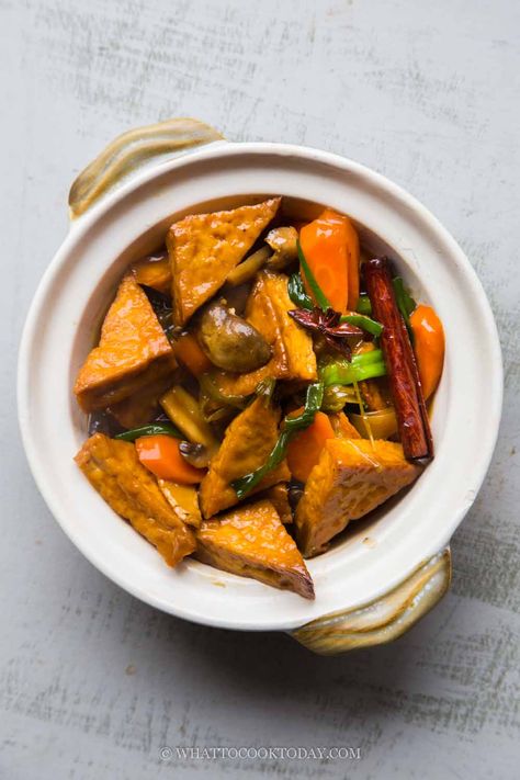 Tofu Ideas, Braised Tofu, Pashmina Saree, Egg Tofu, Meat Eater, Cantonese Food, Asian Recipe, Chinese Cooking Wine, Healthy Food Inspiration