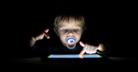 Study Shows Screen Time Changes Brains and Slows Development. Don't Panic | Fatherly Emergent Literacy, Child Phone, Brain Structure, Limiting Screen Time, Language Centers, Cohort Study, Developmental Delays, Information And Communications Technology, Spectrum Disorder