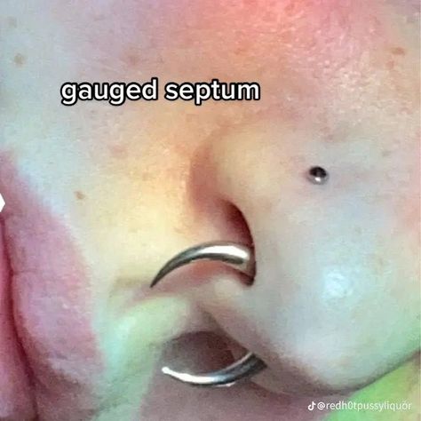 Pincher Septum Ring, Septum Drawing, Pincher Septum, Cute Septum Rings, Face Piercings, Cool Piercings, Plug Earrings, Facial Piercings, Cute Piercings