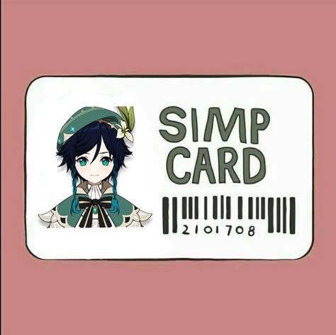 Venti Tcg Card, Simp Card, Venti Simp, Venti The Bard, Genshin Impact Venti, Venti Genshin Impact, Nameless Bard, Venti Barbatos, Anemo Boys