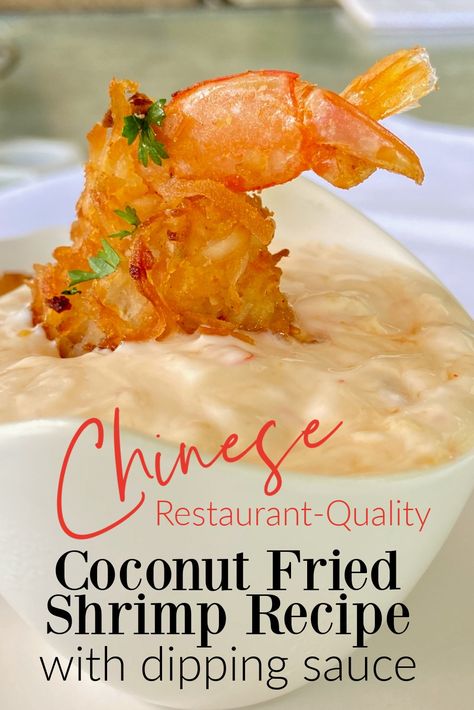 Coconut fried shrimp in dipping sauce. Coconut Shrimp Dinner, Coconut Fried Shrimp, Coconut Shrimp Dipping Sauce, Fried Shrimp Recipe, Shrimp Dipping Sauce, Coconut Shrimp Recipe, Shrimp Bbq Recipes, Texas Recipes, Easy Dipping Sauce