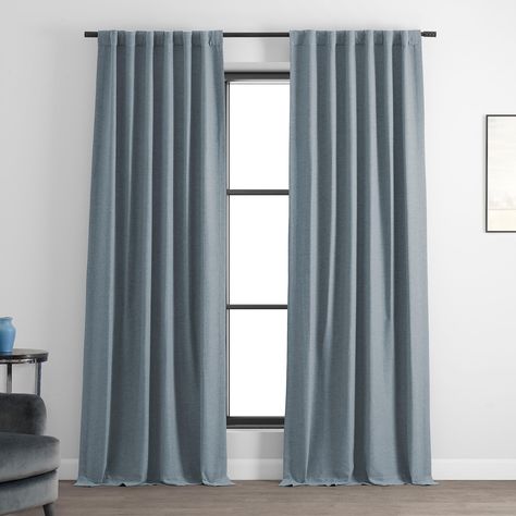 Half Price Drapes, Curtain Length, Kitchen Blinds, Long Curtains, Blue Curtains, Drape Panel, Darkening Curtains, Home Curtains, Room Darkening Curtains