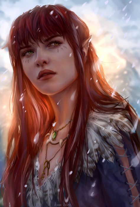 Pathfinder: Kingmaker - assorted portraits - Album on Imgur Personaje Fantasy, Elf Druid, Pathfinder Character, Female Elf, Wood Elf, Fantasy Portraits, Fete Anime, Arte Fantasy, Pencil Portrait