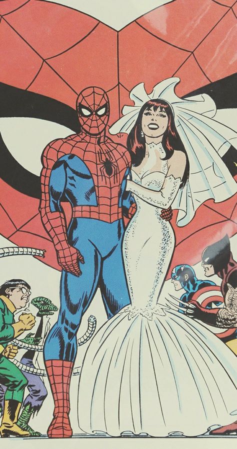 Spiderman Wedding, Mary Jane Spiderman, Vineyard Engagement, Spiderman Comic Art, John Romita Jr, Spiderman 3, Mary Jane Watson, Marvel Comics Wallpaper, Marvel Spiderman Art