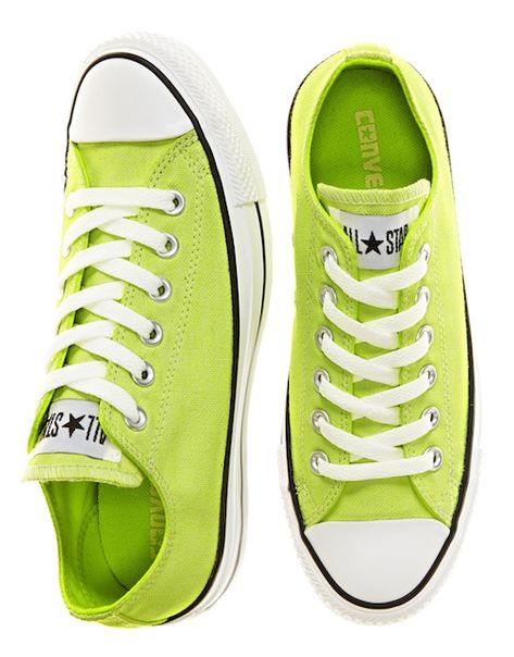 . Casual Green Converse Sneakers, Neon Converse, Neon Green Converse, Green High-top Converse Canvas Shoes, Green Converse High-top Sneakers For Outdoor, All Stars Converse, Wedding Shoes Flats, Converse Sneakers, Converse All Star