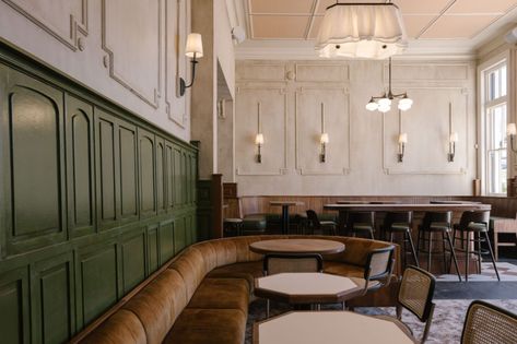 Hotel Ponsonby by CTRL Space - Project Feature - The Local Project - The Local Project Restaurant Booth Seating, Gastro Pub, Space Project, Restaurant Booth, Pub Interior, Thonet Chair, Sense Of Community, Bar Inspiration, Meeting Space