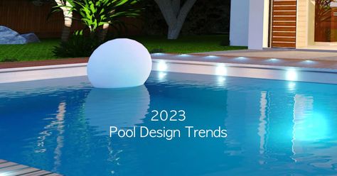 If so, you've come to the right place. This article will walk you through nine of the most exciting� 2023 pool design trends, so keep scrolling for all Swimming Pool Trends 2023, Trending Pool Designs, 2023 Pool Trends, 2024 Pool Trends, Swimming Pool Trends, Tanning Ledge Pool, Modern Water Feature, Tanning Ledges, Pool Colors