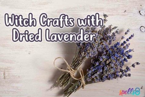 Dried Lavender Crafts, Lavender Witchcraft Uses, Burning Lavender, How To Make Incense, Dark Faerie, Dried Lavender Bunch, Lavender Incense, Sage Spray, Crafts At Home