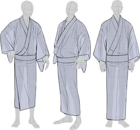 Kimono Drawing, Japanese Traditional Clothing, Drawing Help, Anime Kimono, Male Kimono, Model Sheet, Guided Drawing, Guy Drawing, Art Instructions