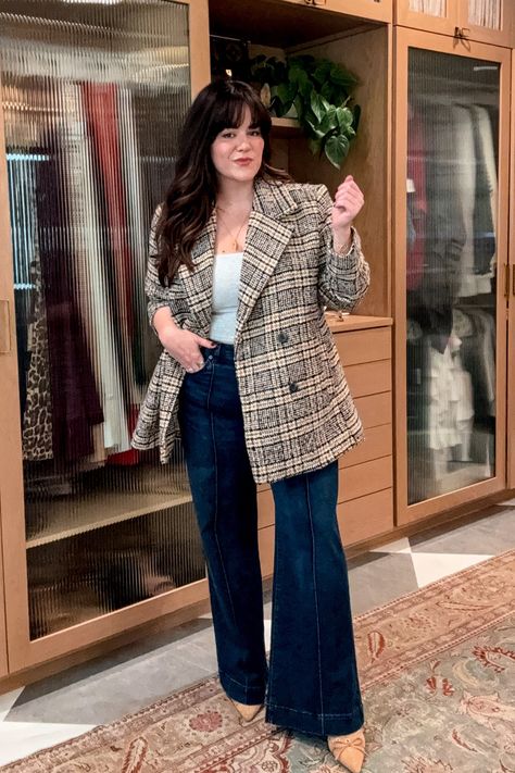 Time and Tru Women's High Rise … curated on LTK Taryn Truly, Clothes For Europe, Midsize Outfit, Look 2023, Blazer Look, Edgy Boho, Plus Size Chic, Midsize Outfits, Casual Outfits For Work