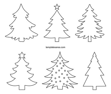 Free Printable Christmas Tree Templates & Patterns Free Christmas Tree Printables Vintage, Christmas Tree Drawing Tutorial, Christmas Tree Shapes Templates, Christmas Tree Silhouette Templates, Christmas Tree Template Pattern, Christmas Applique Patterns Free Printable, Christmas Tree Patterns Templates, Vintage Christmas Embroidery Patterns Free Printable, Free Christmas Tree Template