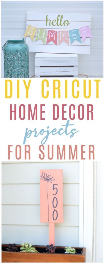 Summer is right around the corner. Are you excited? We sure are! We’re celebrating with these DIY Cricut Home Decor Projects for Summer! Add some beautiful bright and sunny décor items to your home! #cricut #diecutting #cricutmaker #cricutmade #cricutexplore Cricut Summer Projects, Diy Cricut Home Decor, Summer Cricut Projects, Cricut Home Decor Projects, Cricut Home Decor, Cricket Maker, Peach Festival, Cricut Gifts, Cricut Home