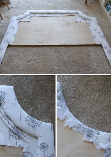 DIY Headboard Upholstered Headboard Shapes, Padded Headboard Diy, Make A Padded Headboard, Make Your Own Headboard, Headboard Inspiration, Diy Bed Headboard, Rum Inspo, Headboard Shapes, Diy Headboard Upholstered