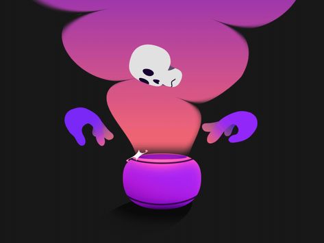 Halloween Animation Gif, Halloween Motion Graphics, Witch Animation, Geometric Character, Halloween Graphic Design, Halloween Animation, Halloween Animated, Helloween Wallpaper, Spooky Halloween Designs