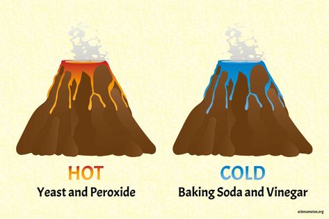 Learn about endothermic and exothermic reactions the fun way! Make cold and hot chemical volcanoes using safe household ingredients. Heat Experiments, Reactants And Products Chemical Reactions, Precipitate Chemical Reaction, Homemade Volcano, Exothermic And Endothermic Reactions, Chemistry Redox Reactions, Making A Volcano, Volcano Activities, Exothermic Reaction