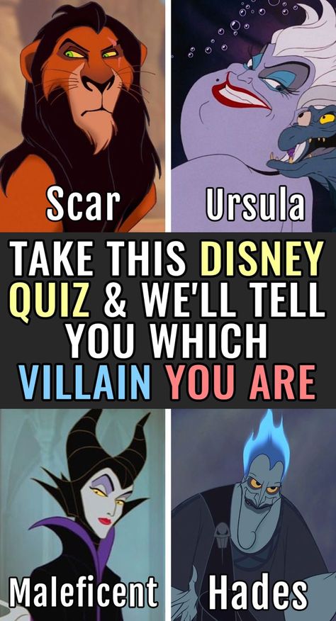 Disney Characters Silhouettes, Crush Quizzes, Quiz Disney, Modern Disney Characters, Disney Quiz, Villain Character, Disney Princess Quotes, Evil Villains, Disney Villain