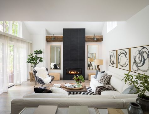 Mirror On Either Side Of Fireplace, Mirror On Side Of Fireplace, Mirrors Side Of Fireplace, Mirrors By Fireplace, Fireplace With Mirrors On Both Sides, Art On Each Side Of Fireplace, Mirrors On Sides Of Fireplace, Art On Both Sides Of Fireplace, Fireplace Side Wall Decor