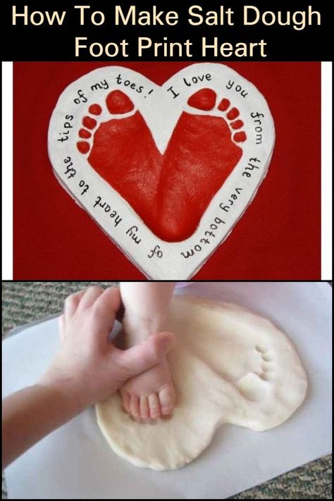 Newborn Crafts, Easy Mother's Day Crafts, Footprint Crafts, Valentine's Day Crafts For Kids, Toddler Valentines, Valentine Crafts For Kids, Foot Print, Handprint Craft, Valentines Art