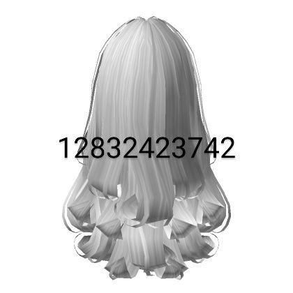 Roblox id codes Curled Blowout, Blowout Ponytail, Misfits High, Roblox Id Codes, Roblox Hair, Code Clothing, Roblox Id, Roblox Code, White Victorian