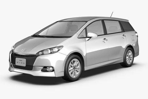 2014 Toyota Wish 3D Model #AD ,#Toyota#Model Toyota Wish, Futuristic Design, Low Poly, 3ds Max, Cool Cars, Toyota, Suv Car, Models