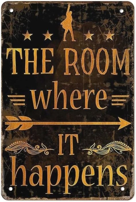 Amazon.com: Tin Hanging Picture The Room Where It-Happens Tin Sign 8x12, Hamilton Musical Art Prints, Alexander Hamilton Wall Decor, It Is A Way of Life Metal Tin Signs Beer TIN Signs Wall Decoration : Home & Kitchen The Room Where It Happens, Hamilton Poster, Wall Decor For Men, Retro Decoration, Man Cave Wall Decor, Man Cave Wall Art, Hamilton Musical, Alexander Hamilton, Musical Art