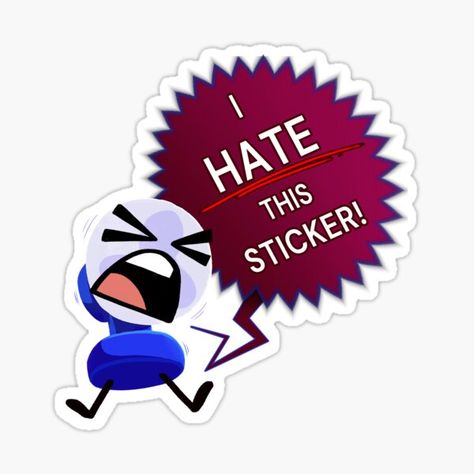 Cute Objects To Buy, Bfdi Stickers, Fanny Bfb, Bfdi Characters, Unique Objects, Cute Texts For Him, Pixel Art Design, I Dont Have Friends, I Have No Friends