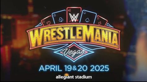 It is official, WrestleMania 41 will be hosted on April 19 & 20 of next year at Allegiant Stadium. #WrestleMania #WrestleMania41 #WrestleManiaVegas