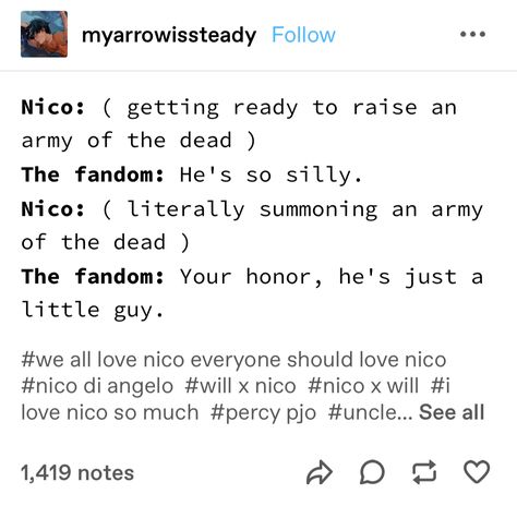 #pjo #hoo #toa #trialsofapollo #heroesofolympus #riordanverse #percyjackson #tumblr #meme #incorrectquotes Pjo Tumblr, Greek Mythology Humor Percy Jackson, Stitch Drawings, Bestie Things, Rick Riordan Memes Funny, Tools Drawing, Pjo Memes Hilarious Funny, Thalia Grace, Perseus Jackson