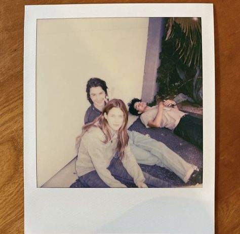 Sebastian Chacon, Aesthetic Bookshelf, Daisy Jones And The Six, Yellow Umbrella, Riley Keough, Daisy Jones, Divorce And Kids, Casting Pics, Polaroid Pictures