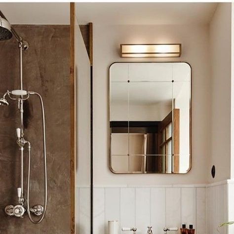 Lefroy Brooks on Instagram: "Classic meets eclectic in Copenhagen - We love the palette of rich textures used in this elegant design by @lind_almond⁠ for @hotelsanders⁠ ⁠ The featured shower is our Classic thermostatic valve with riser, hand shower & 8" rose (GD 8704) in silver nickel finish.⁠ ⁠ Mounted on the vanity unit, our Connaught basin mixer with white levers and pop-up waste (WL 1224) completes this sophisticated scheme.⁠ ⁠ 📷 @pernille_lind_studio_⁠ ⁣⁠ For more product info, see the lin Pernille Lind, Lefroy Brooks, Vanity Unit, Basin Mixer, Vanity Units, Rich Textures, Nickel Finish, Copenhagen, Elegant Design