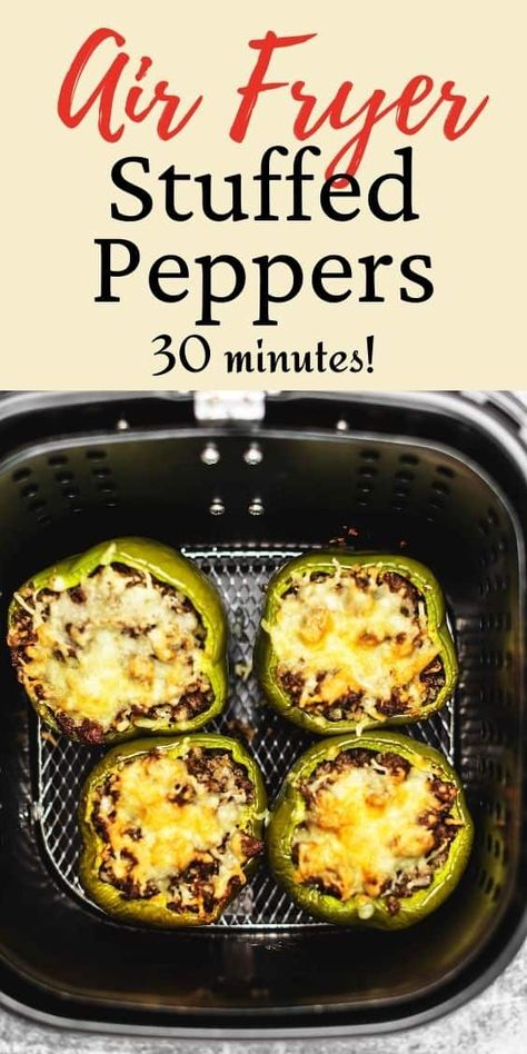 Stuffed Peppers Low Carb, Air Fryer Stuffed Peppers, Sausage Cauliflower, Mini Peppers, Green Meals, Air Fried Food, Air Fryer Oven Recipes, Air Fry Recipes, Dinner Meal