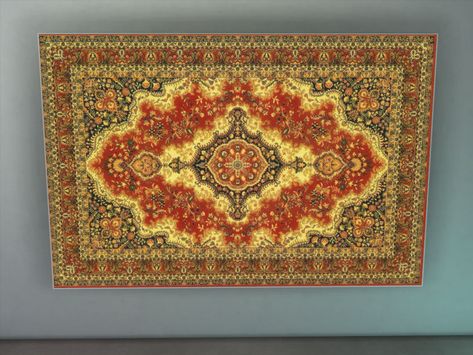 Mod The Sims - Traditional Russian Style Wall Rug Russian Decor, Die Sims 4, Tudor History, Russian Style, Wall Rug, Wall Carpet, Sims 4 Cc Finds, Electronic Art, Sims Mods