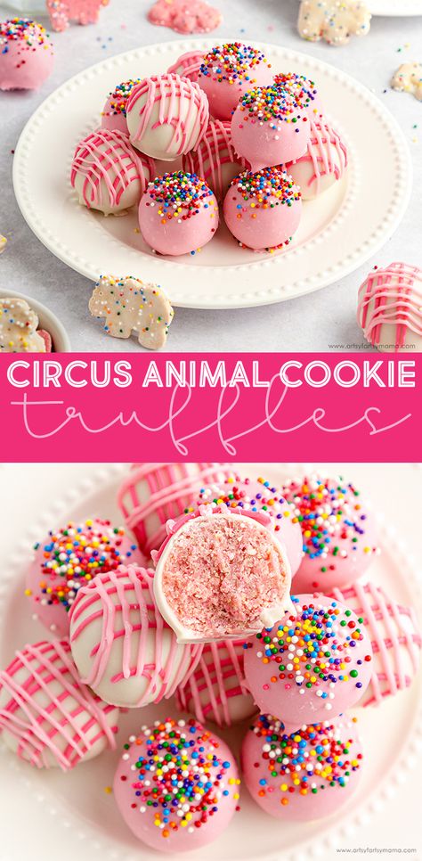 Animal Cracker Cake Pops, Circus Cookie Cake, Carnival Dessert Ideas, Circus Animal Cookie Dessert, Circus Animal Cookie Cheesecake, Animal Themed Treats, Cute Treat Ideas, Circus Animal Cookies Recipes, Fair Dessert Ideas