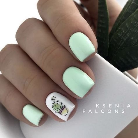 Trendy Nails 2020 Summer, Nail Design Inspiration, Summer Acrylic Nails, Short Acrylic Nails Designs, Pastel Nails, Pretty Acrylic Nails, Short Acrylic Nails, Nail Arts, Best Acrylic Nails